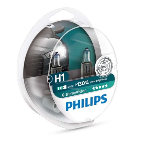 К-кт 2бр. автомобилни крушки Philips X-TREME VISION 12258XVS2 H1 P14,5s/55W/12V 3500K