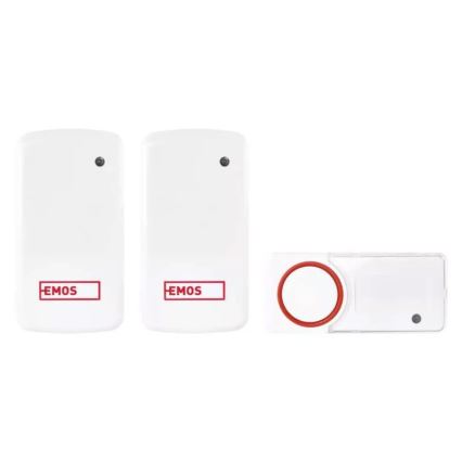 К-кт 2бр. безжични звънци за контакт 230V IP44