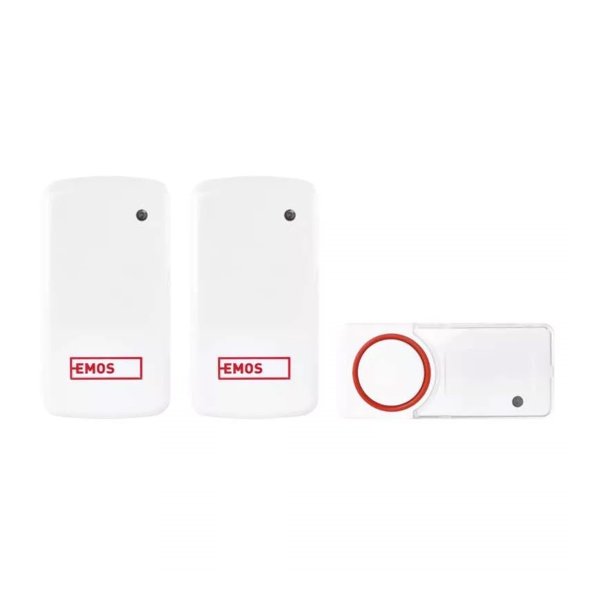 К-кт 2бр. безжични звънци за контакт 230V IP44