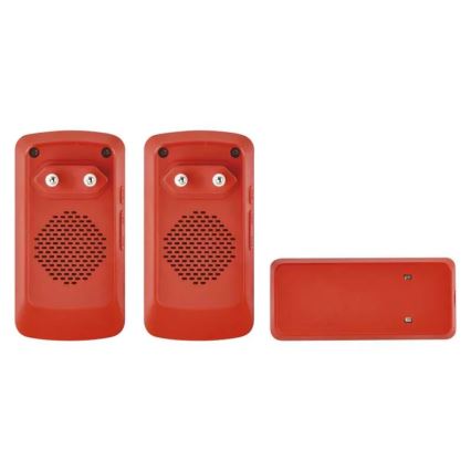 К-кт 2бр. безжични звънци за контакт 230V IP44