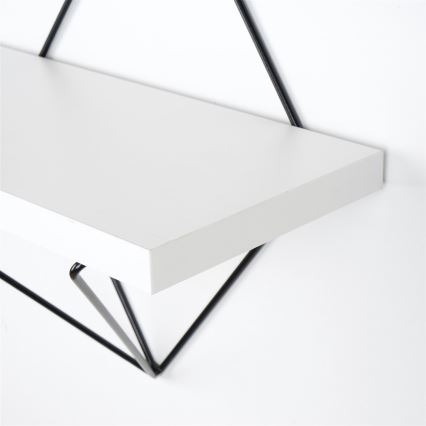 К-кт 2бр. етажерки 14x30 cм бял