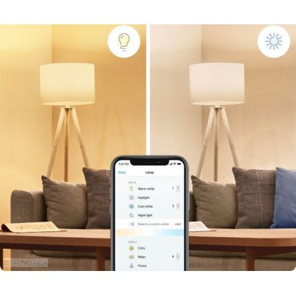 К-кт 2бр. LED димируеми крушки A60 E27/8W/230V 2700-6500K CRI 90 Wi-Fi - WiZ