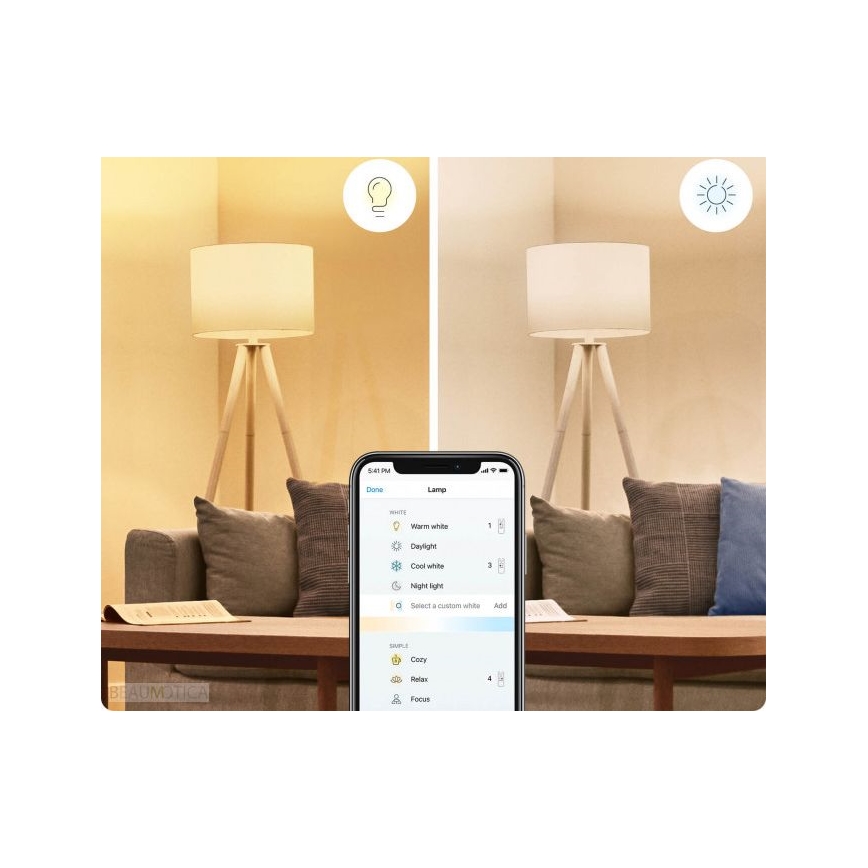 К-кт 2бр. LED димируеми крушки A60 E27/8W/230V 2700-6500K CRI 90 Wi-Fi - WiZ