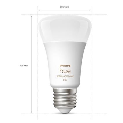 К-кт 2бр. LED димируеми крушки Philips Hue White And Color Ambiance A60 E27/6,5W/230V 2000-6500K