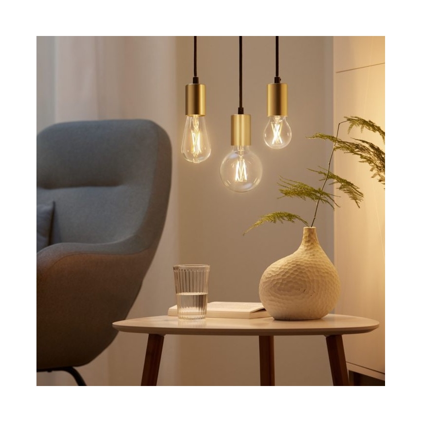 К-кт 2бр. LED димируеми крушки VINTAGE FILAMENT A60 E27/6,7W/230V 2700-6500K CRI 90 Wi-Fi - WiZ
