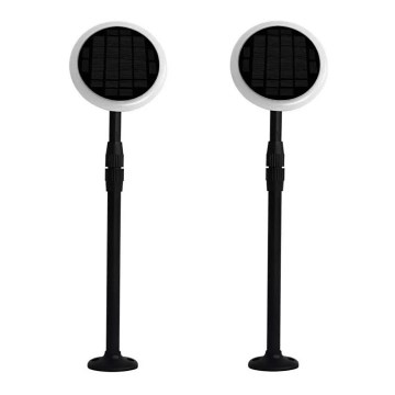 К-кт 2бр. LED регулируеми соларни лампи GARDEN LED/3W/5V 42-80 cм 3000K IP65
