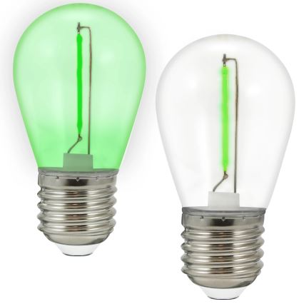 К-кт 2бр. LED крушки PARTY E27/0,3W/36V зелен