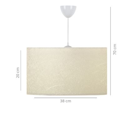 К-кт 2бр. настолни лампи AYD 1xE27/60W/230V + висящ полилей 1xE27/60W/230V бежови