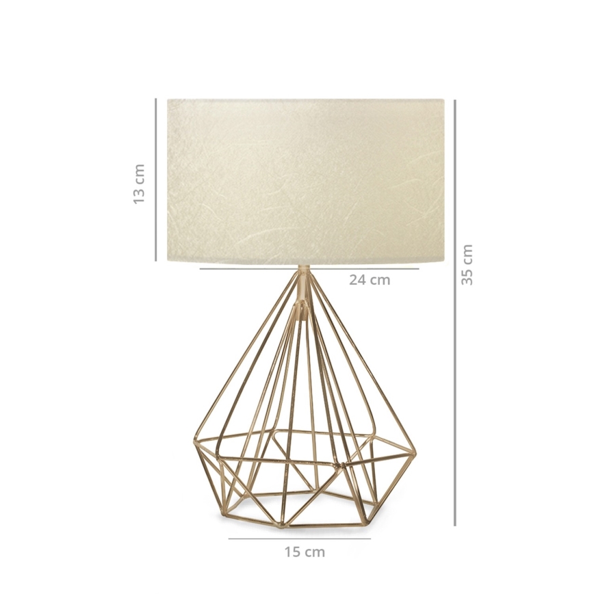 К-кт 2бр. настолни лампи AYD 1xE27/60W/230V + висящ полилей 1xE27/60W/230V бежови