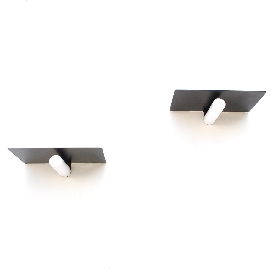 К-кт 2бр. рафтове 15x21 cм черни/бели