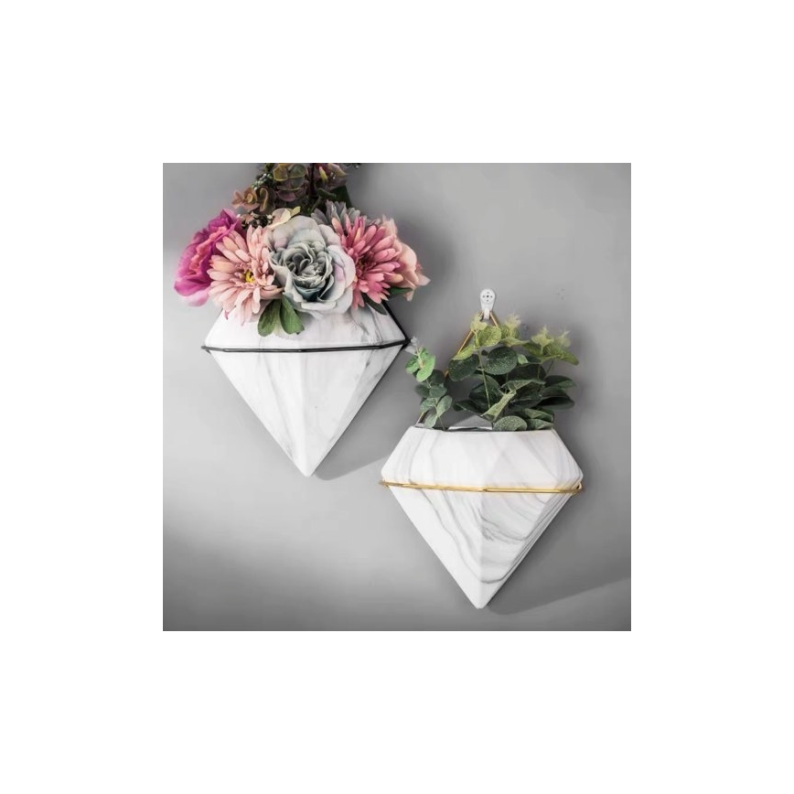 К-кт 2бр. саксии за стена SEMELA 23x20 см черни