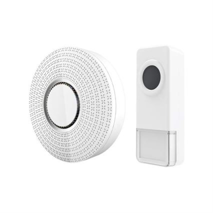 К-кт 2x Безжичен звънец за контакт 230V/1xA23 IP55 бял