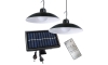 К-кт 2x LED Димируема соларна висяща лампа със сензор за здрач LED/6W/3,7V 2000 mAh IP44 + дистанционно управление