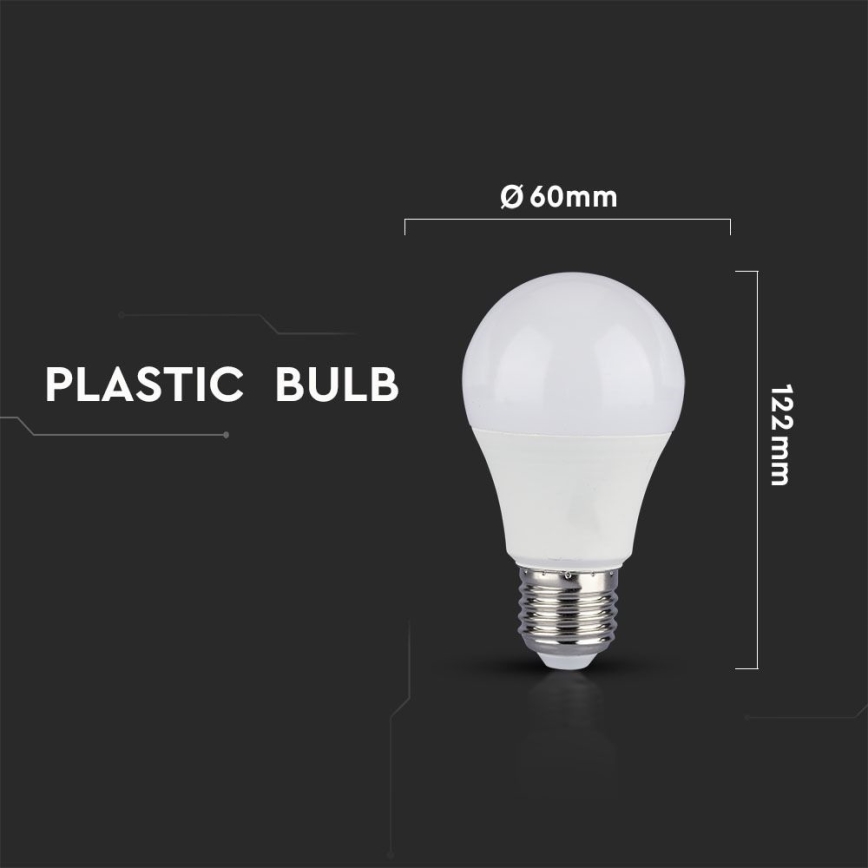 К-кт 2x LED Димируема крушка A60 E27/9W/230V 6400K