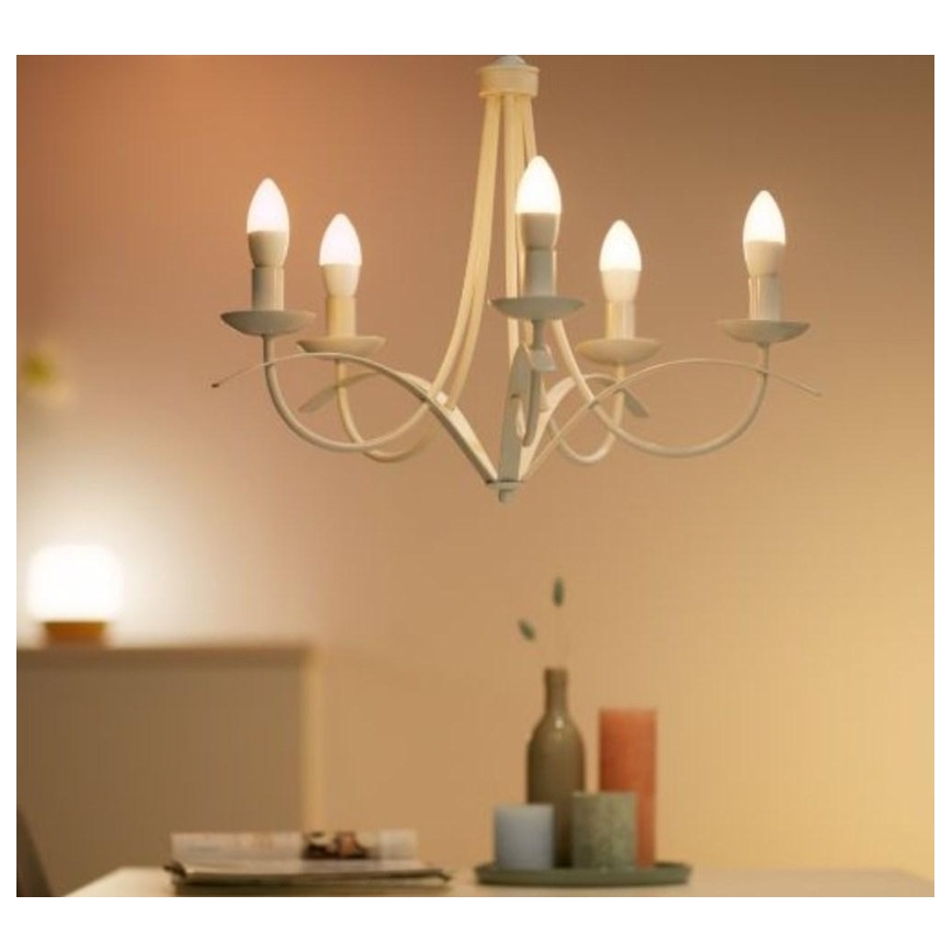 К-кт 2x LED Димируема крушка C37 E14/4,9W/230V 2700-6500K CRI 90 Wi-Fi - WiZ