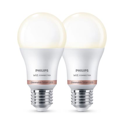 К-кт 2x LED Димируема крушка Philips A60 E27/8W/230V Wi-Fi