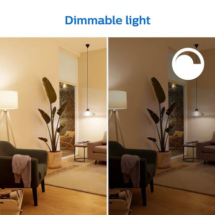 К-кт 2x LED Димируема крушка Philips A60 E27/8W/230V Wi-Fi