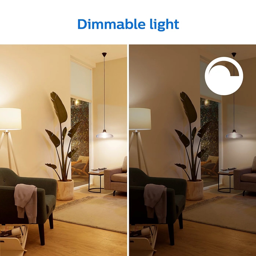 К-кт 2x LED Димируема крушка Philips A60 E27/8W/230V Wi-Fi