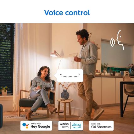 К-кт 2x LED Димируема крушка Philips A60 E27/8W/230V Wi-Fi