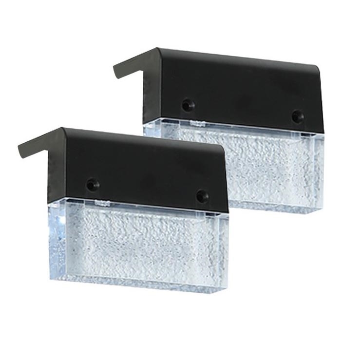 К-кт 2x LED RGB Соларен аплик LED/1W/1,2V 3500K IP65