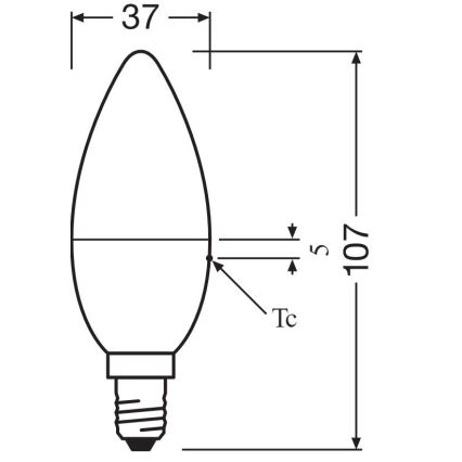 К-кт 2x LED RGBW Димируема крушка B38 E14/4,9W/230V 2700K + дистанционно управление - Osram