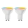 К-кт 2x LED RGBW Димируема крушка MESH Интелигентен GU10/6,5W/230V 2700-6500K - Aigostar