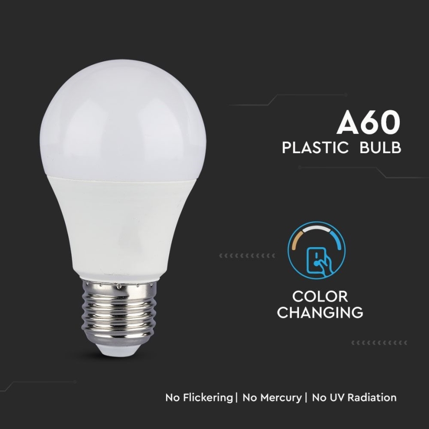 К-кт 2x LED Крушка A60 E27/9W/230V 3000/4000/6400K