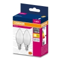 К-кт 2x LED Крушка B35 E14/4,9W/230V 3000K - Osram