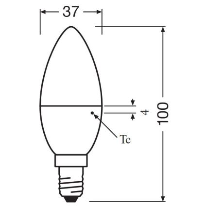 К-кт 2x LED Крушка B35 E14/4,9W/230V 3000K - Osram