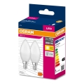 К-кт 2x LED Крушка B38 E14/7,5W/230V 3000K - Osram