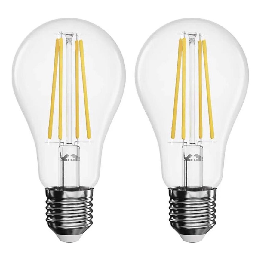 К-кт 2x LED Крушка FILAMENT A60 E27/5,9W/230V 2700K