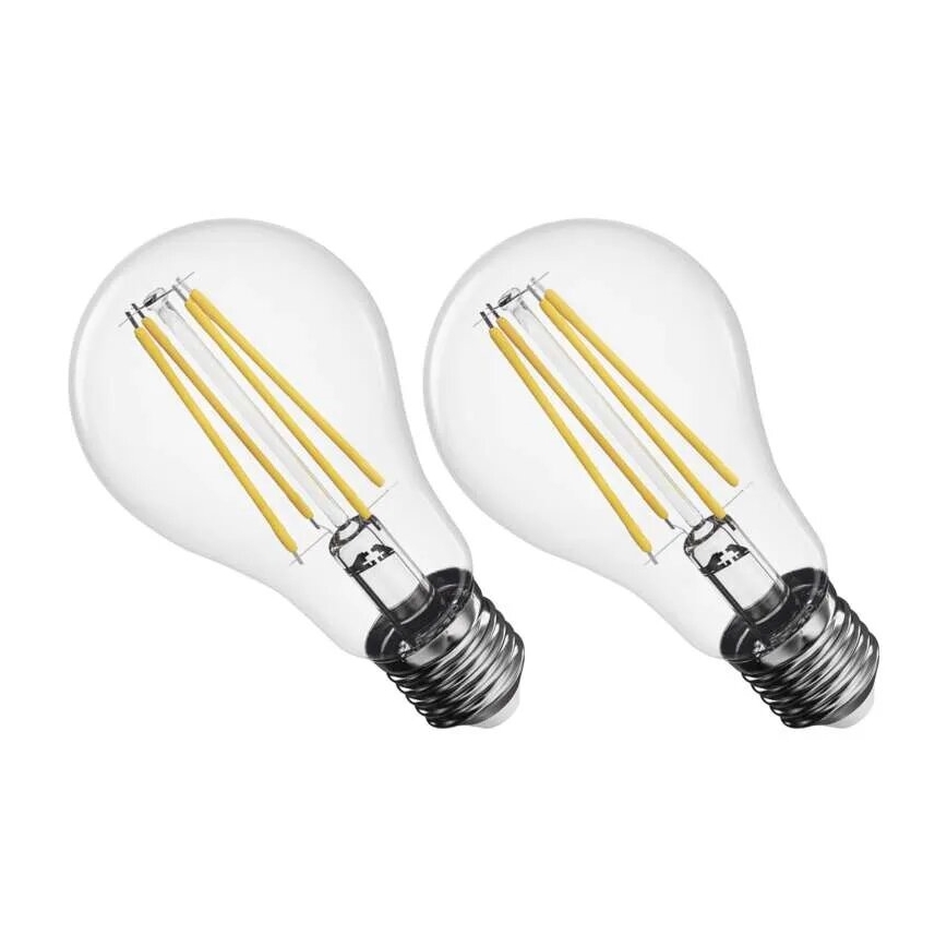 К-кт 2x LED Крушка FILAMENT A60 E27/5,9W/230V 2700K