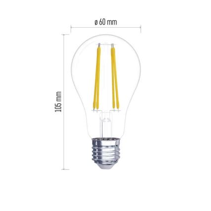 К-кт 2x LED Крушка FILAMENT A60 E27/5,9W/230V 2700K