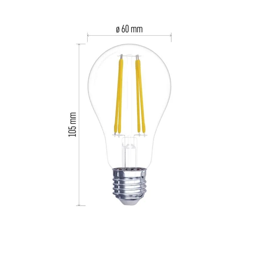 К-кт 2x LED Крушка FILAMENT A60 E27/5,9W/230V 2700K