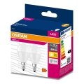 К-кт 2x LED Крушка P45 E14/7W/230V 3000K - Osram