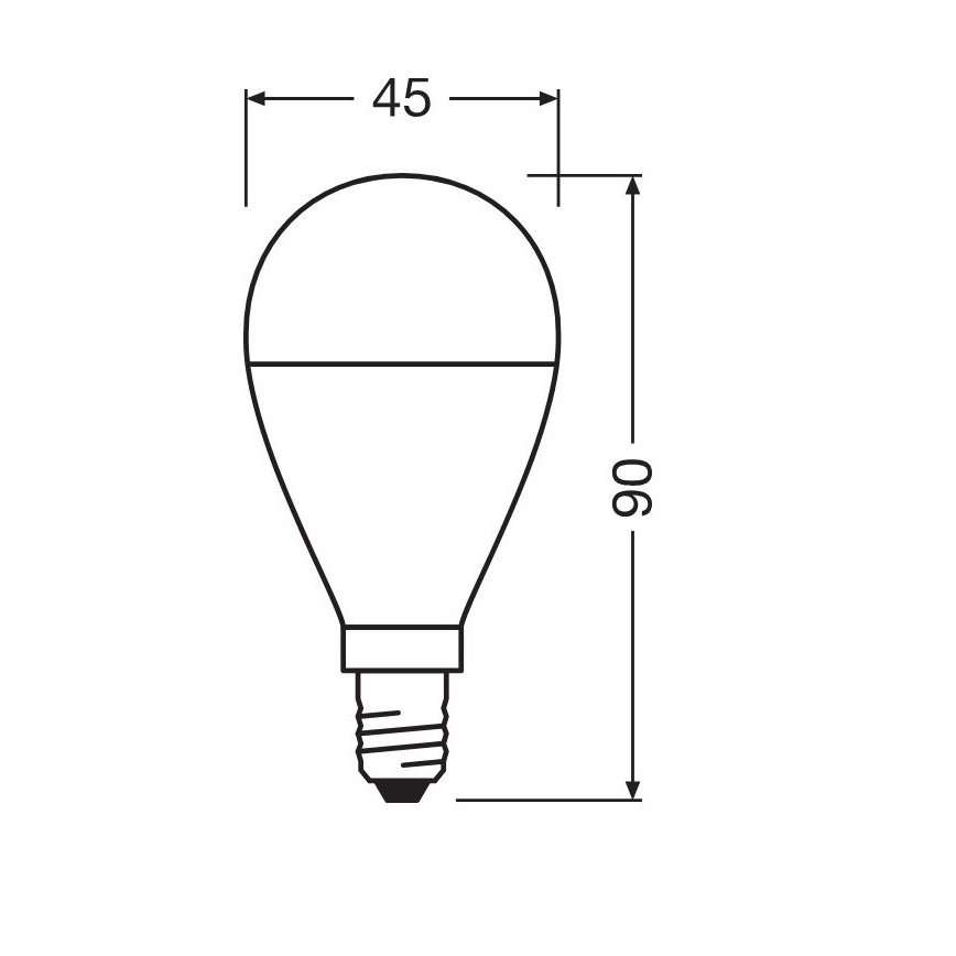К-кт 2x LED Крушка P45 E14/7W/230V 3000K - Osram