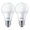 К-кт 2x LED Крушка Philips A60 E27/10W/230V 4000K