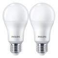 К-кт 2x LED Крушка Philips A67 E27/13W/230V 4000K