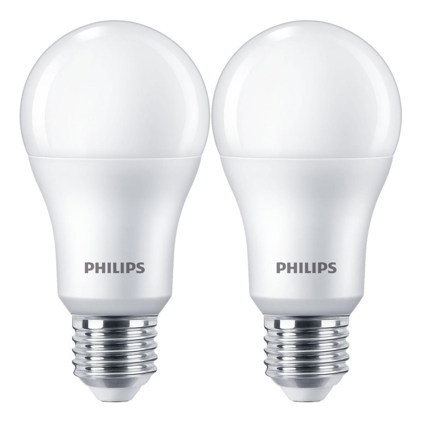 К-кт 2x LED Крушка Philips A67 E27/13W/230V 4000K