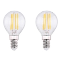 К-кт 2x LED Крушка VINTAGE E14/4W/230V 2700K - Globo 10589-2K