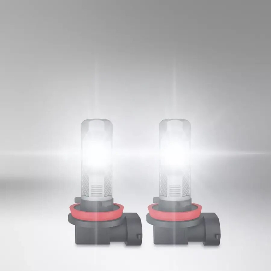 К-кт 2x LED Крушка за автомобил H8/H11/H16 PGJ19-X/8,2W/12V 6000K - Osram