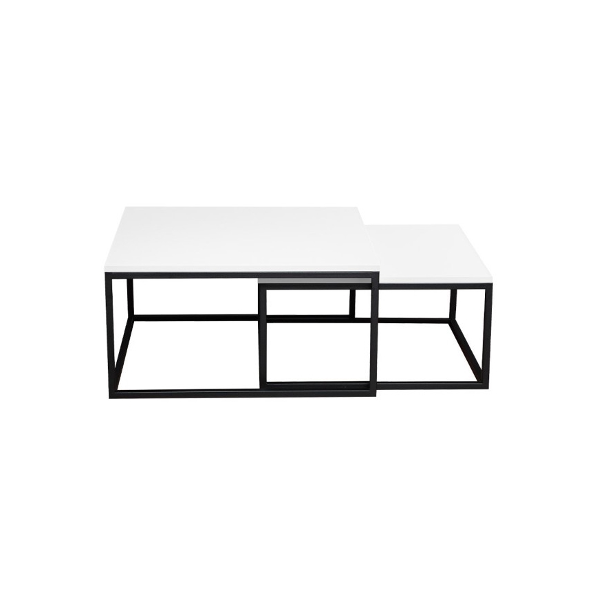 К-кт 2x Масичка за кафе DUAL бял/черен