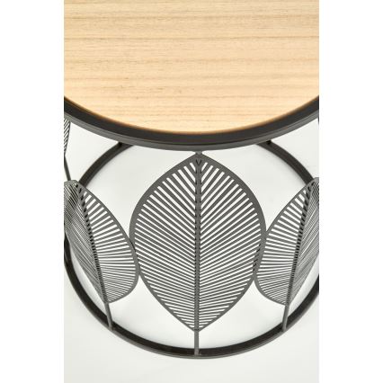 К-кт 2x Масичка за кафе FOLLA Ø 33/40 см черен