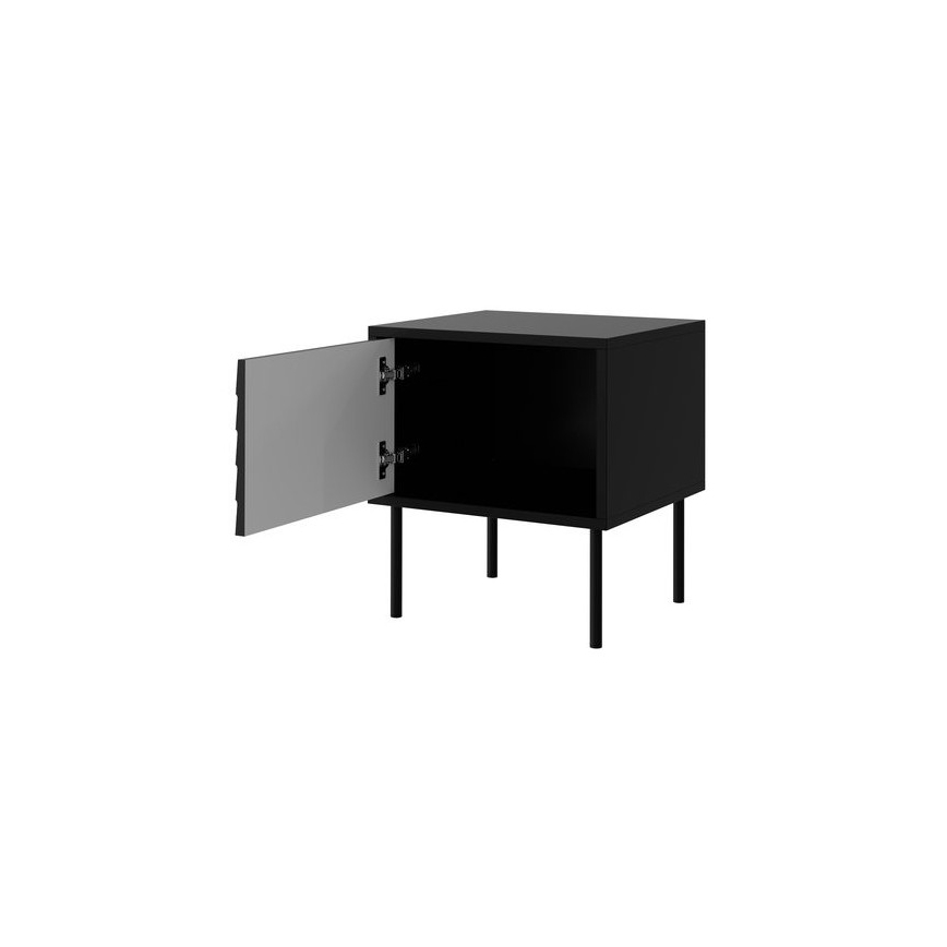 К-кт 2x Нощно шкафче CORTINA 51x45 см черен