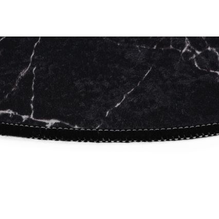 К-кт 2x Постелка за баня MARBLE 50x60/60x100 см черен