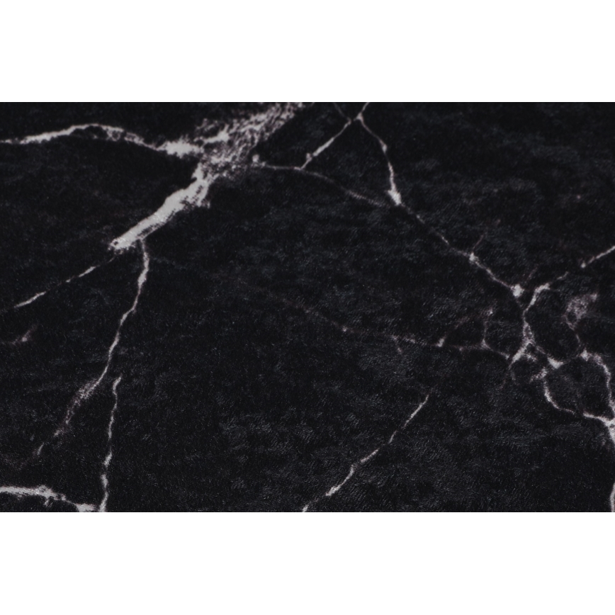 К-кт 2x Постелка за баня MARBLE 50x60/60x100 см черен