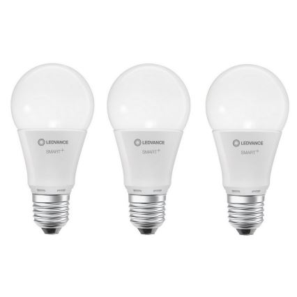 К-кт 3 бр. LED димируема крушка SMART + E27/9,5W/230V 2700K-6500K Wi-Fi - Ledvance