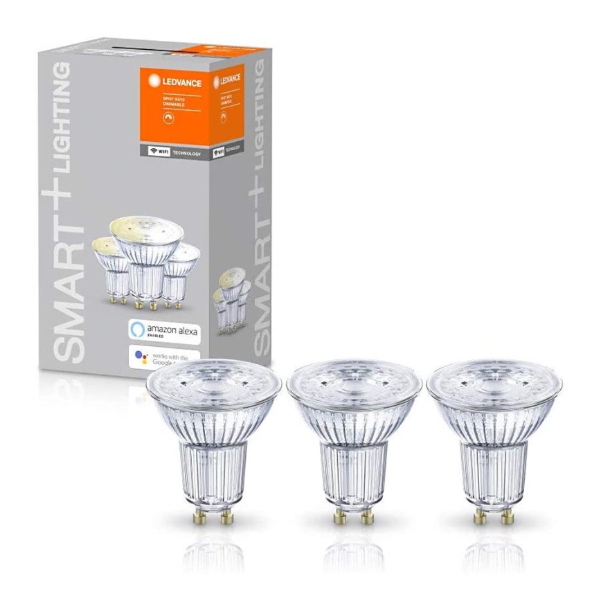 К-кт 3 бр. LED димируема крушка SMART+ GU10/5W/230V 2700K Wi-Fi - Ledvance