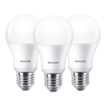 К-кт 3 бр. LED крушка Philips E27/9W/230V 2700K