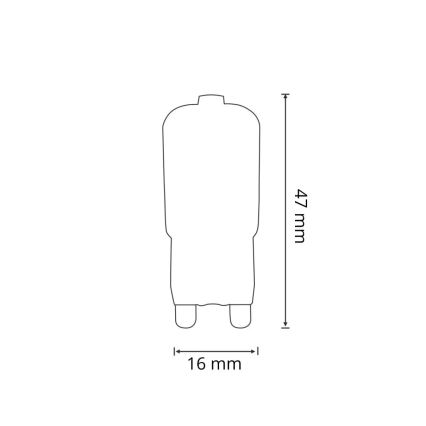 К-кт 3 бр. LED крушки G9/2,5W/230V 3000K